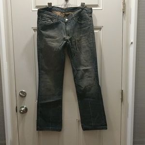 7 for All Mankind Jeans 32 bootcut dark jeans EUC